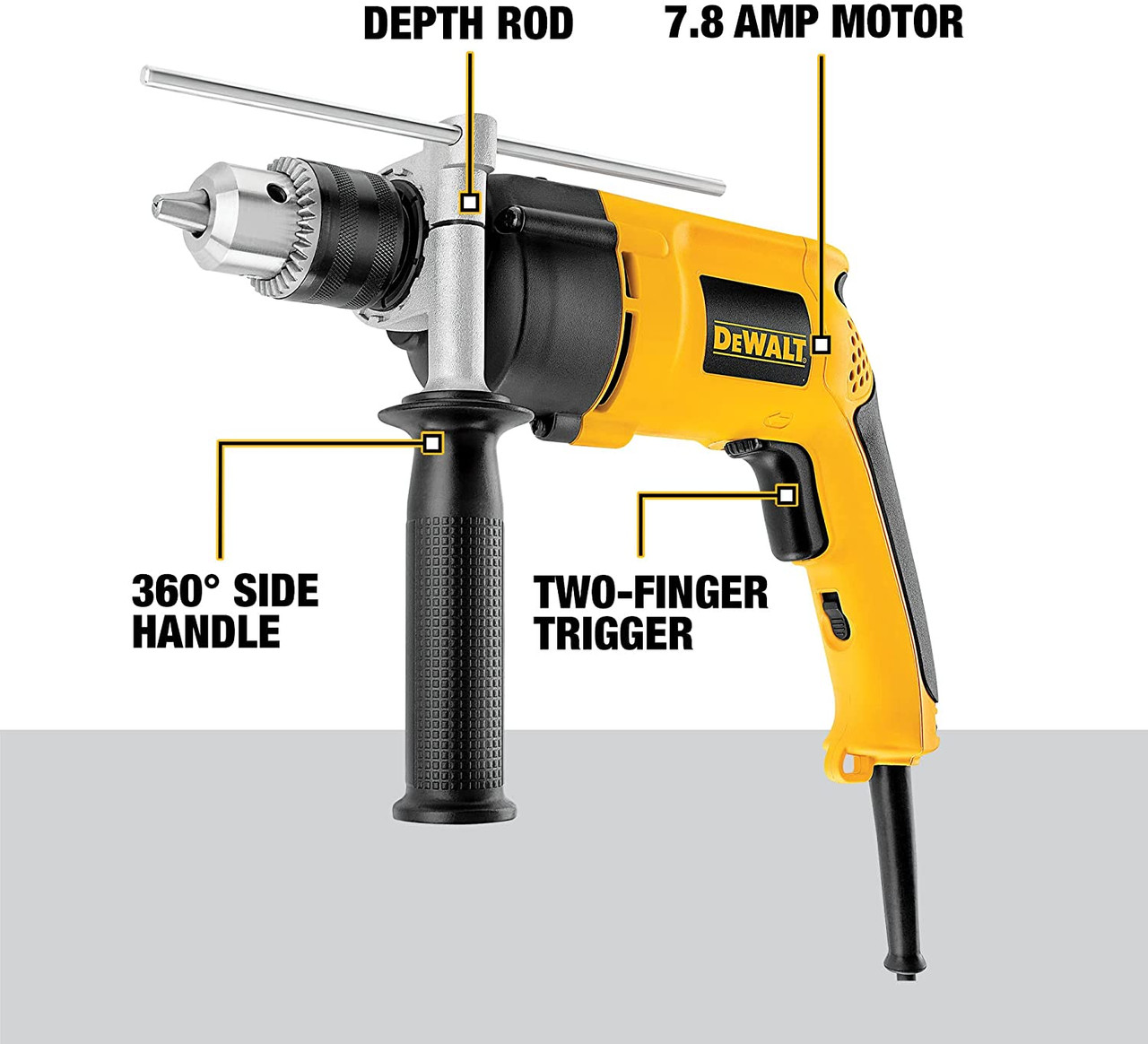 DeWalt DW511 1/2 inch VSR Single Speed Hammer Drill