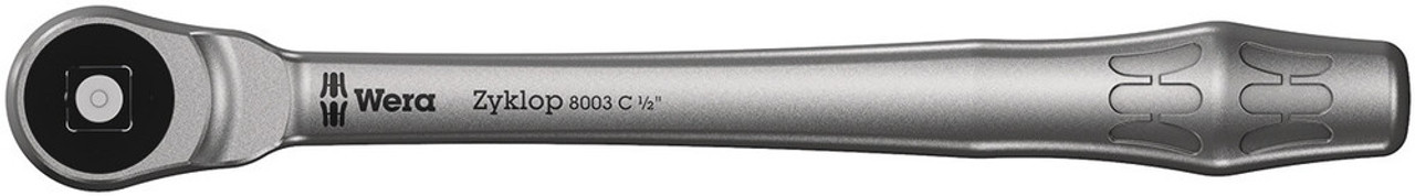 Wera 05004063001 8003 C Zyklop Metal Push Through 1/2 Inch Drive Ratchet