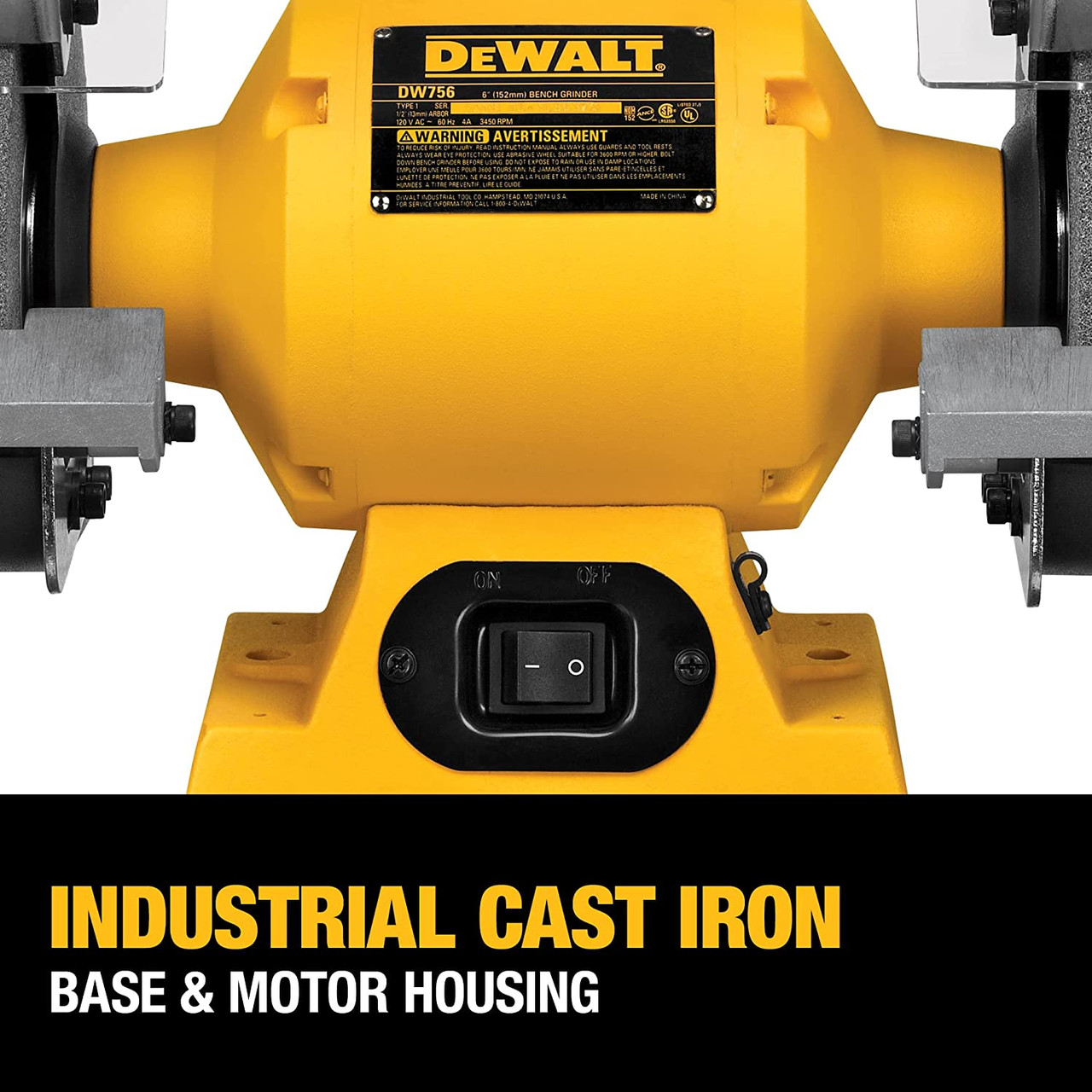 DeWalt DW756 5/8 HP 6in Bench Grinder