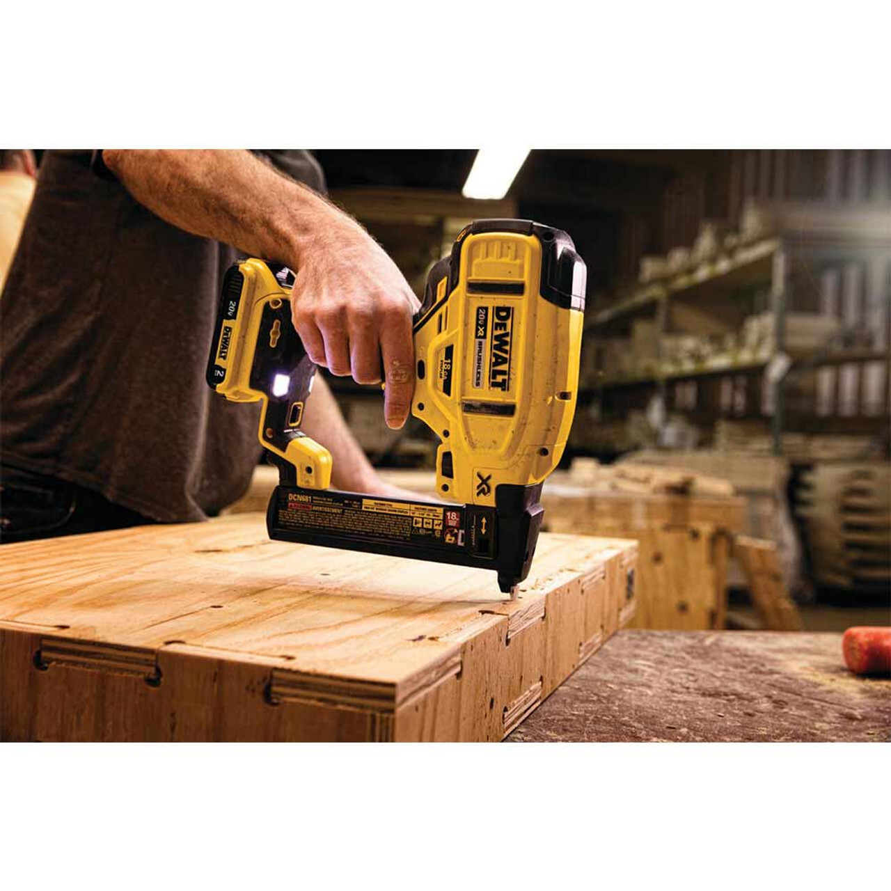 DeWalt DCN681B 20V MAX XR 18 Gauge Cordless Narrow Crown Stapler (Tool Only)