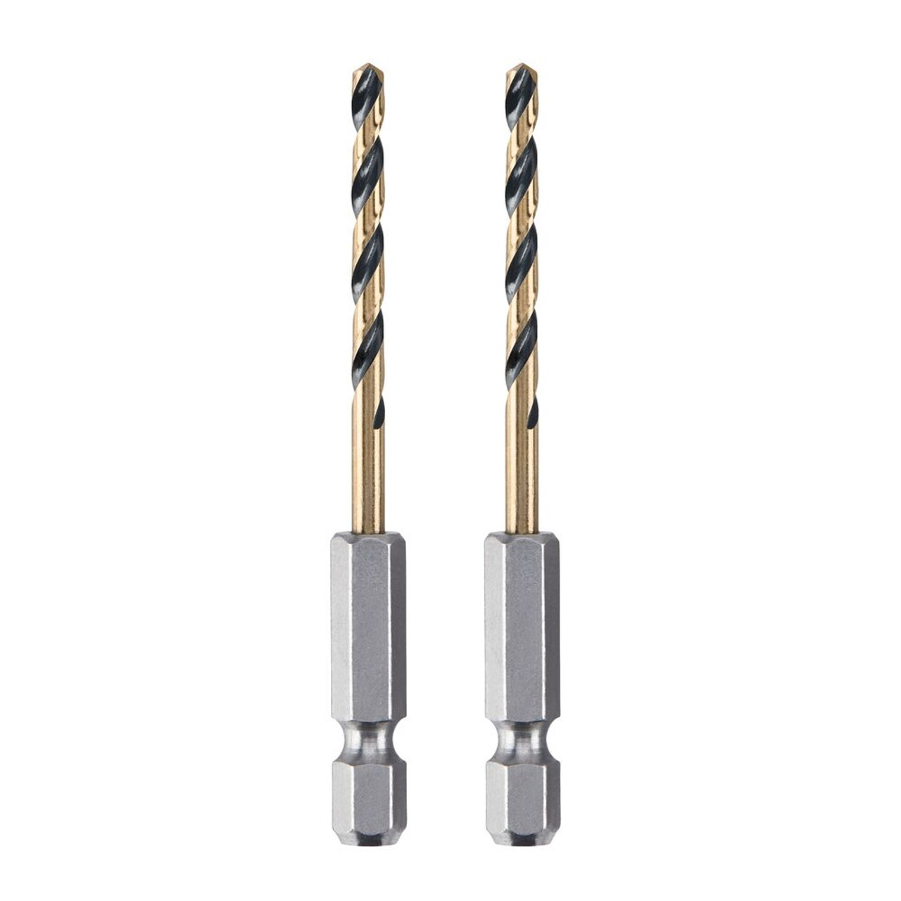 DeWalt 3/32 Inch Black  and Gold IMPACT READY Hex Shank Metal Drill Bit DeWalt 3/32 Inch Black  and Gold IMPACT READY Hex Shank Metal Drill Bit
