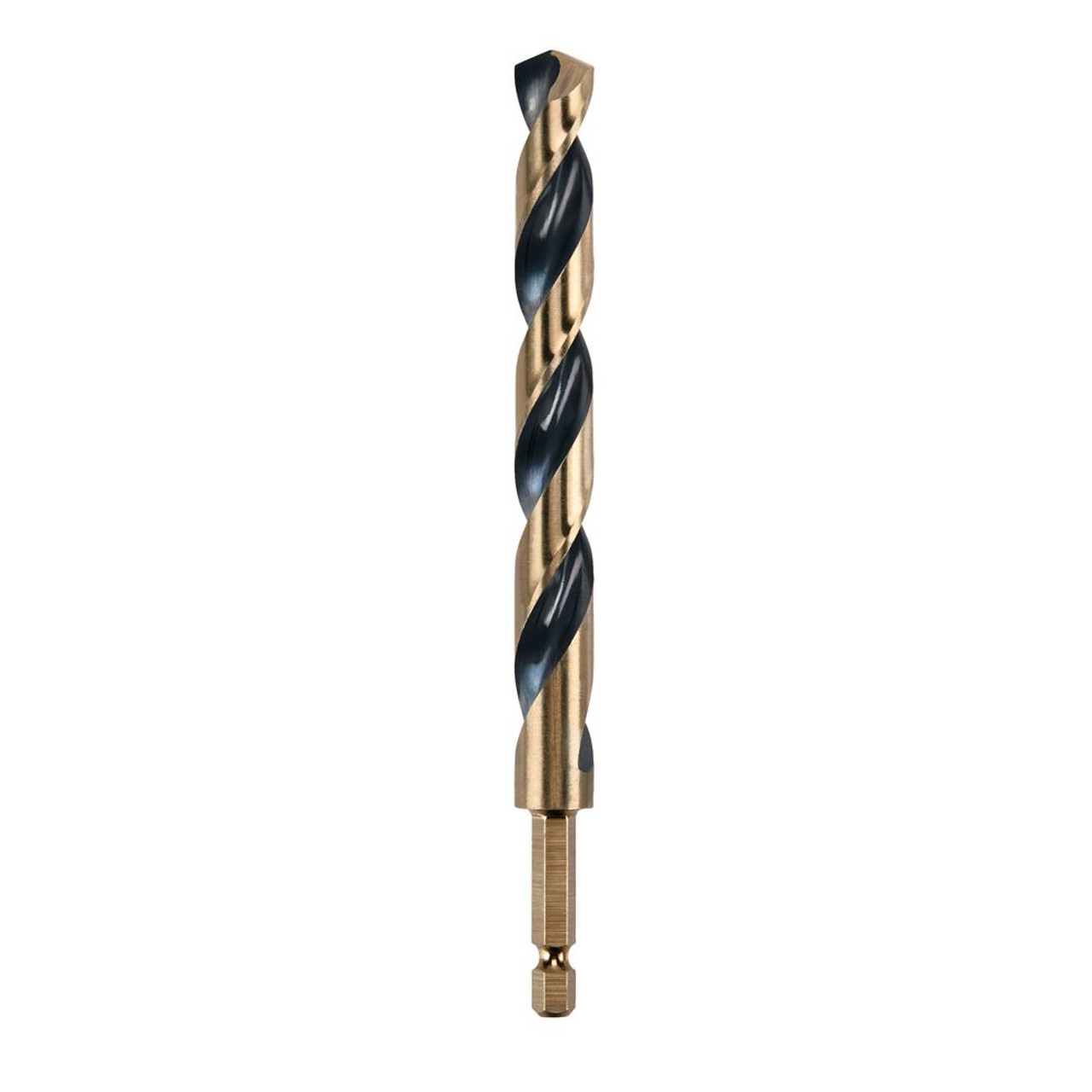 DeWalt 5/16 Inch Black  and Gold IMPACT READY Hex Shank Metal Drill Bit DeWalt 5/16 Inch Black  and Gold IMPACT READY Hex Shank Metal Drill Bit