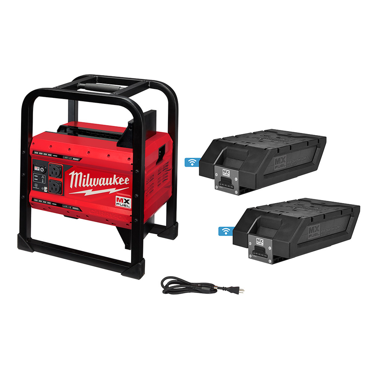 Milwaukee MXF002-2XC MX FUEL CARRY-ON Cordless 3600W/1800W Power Supply Generator Kit