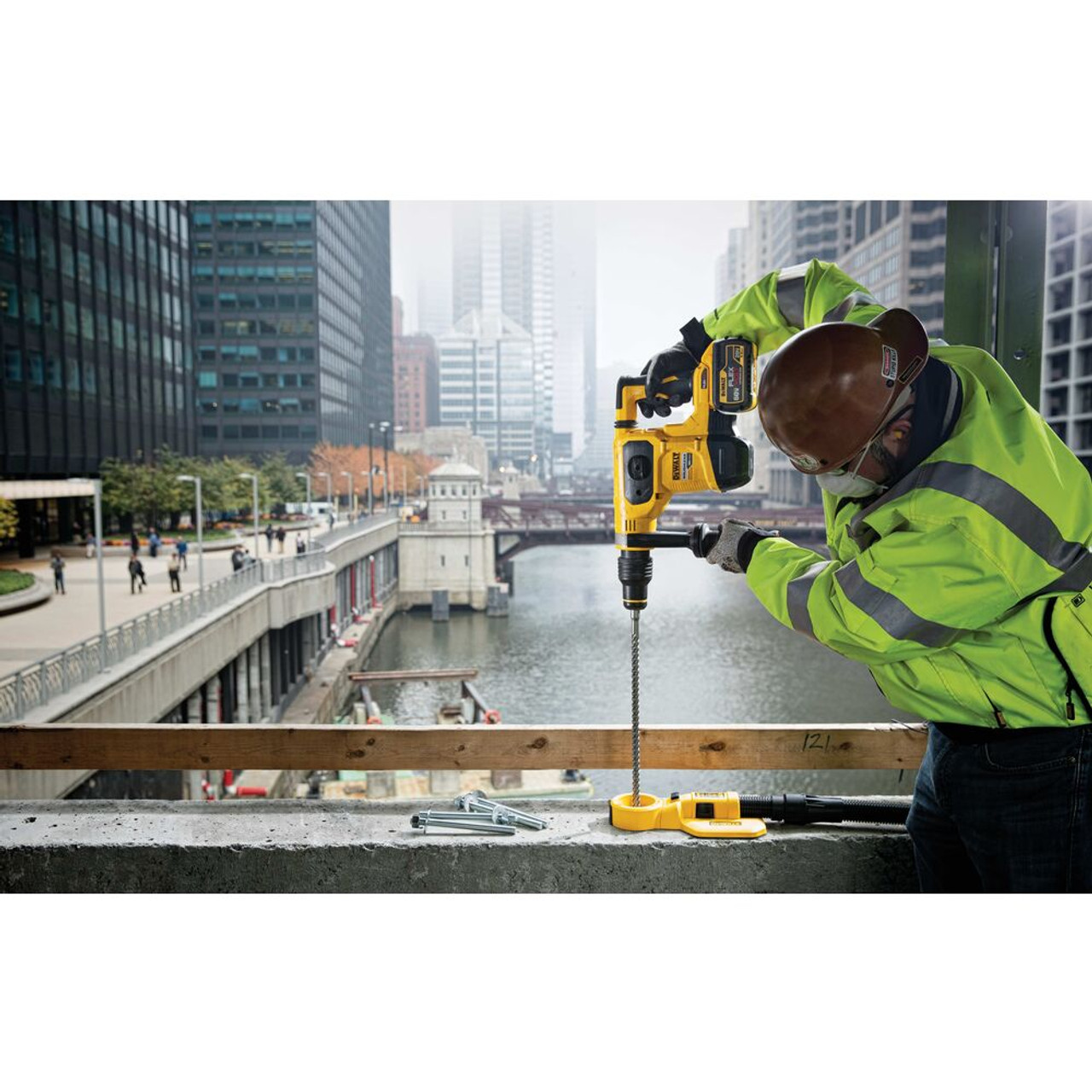 DeWalt DCH481X2 60V MAX 1-9/16 inch Brushless SDS-Max Combination Rotary Hammer Kit