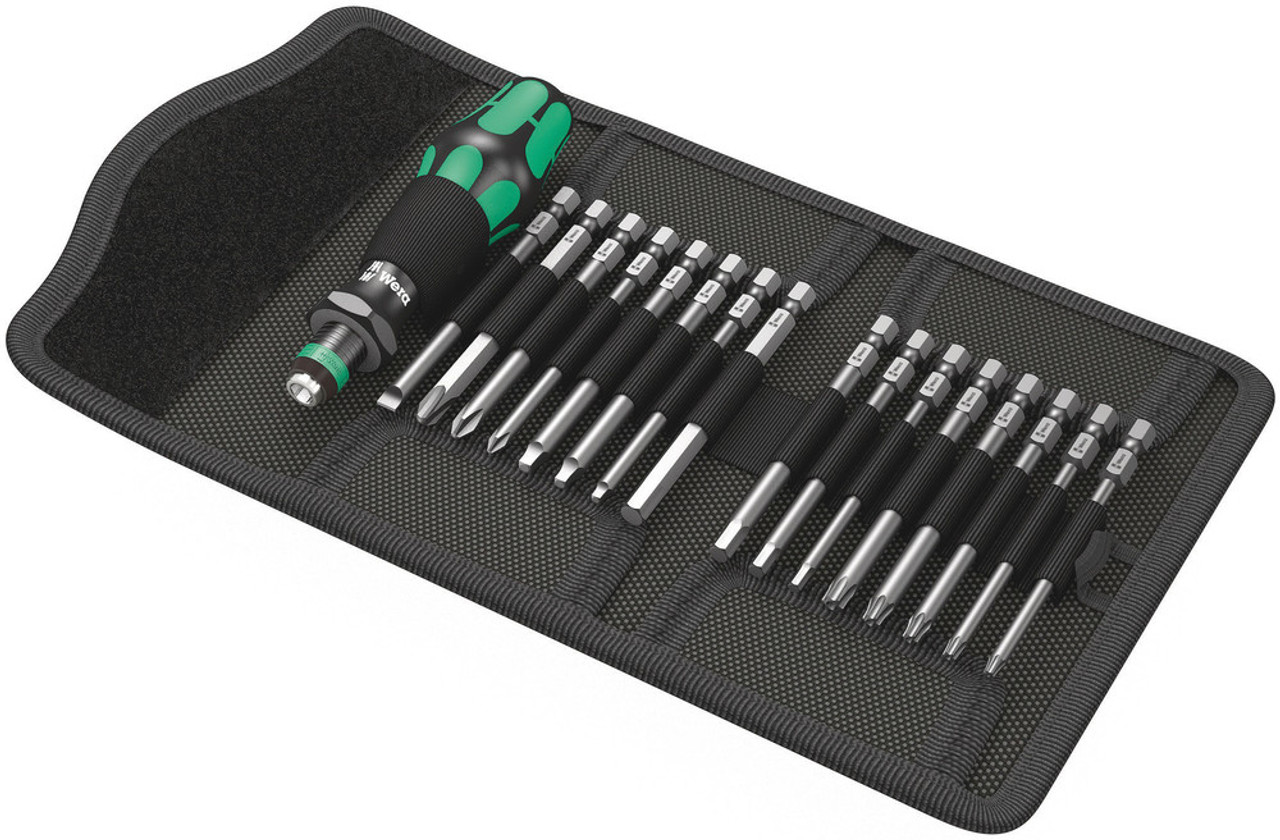 Wera 05051042001 17pc Kraftform Kompakt 60 SAE Compact Multi-Screwdriver Set