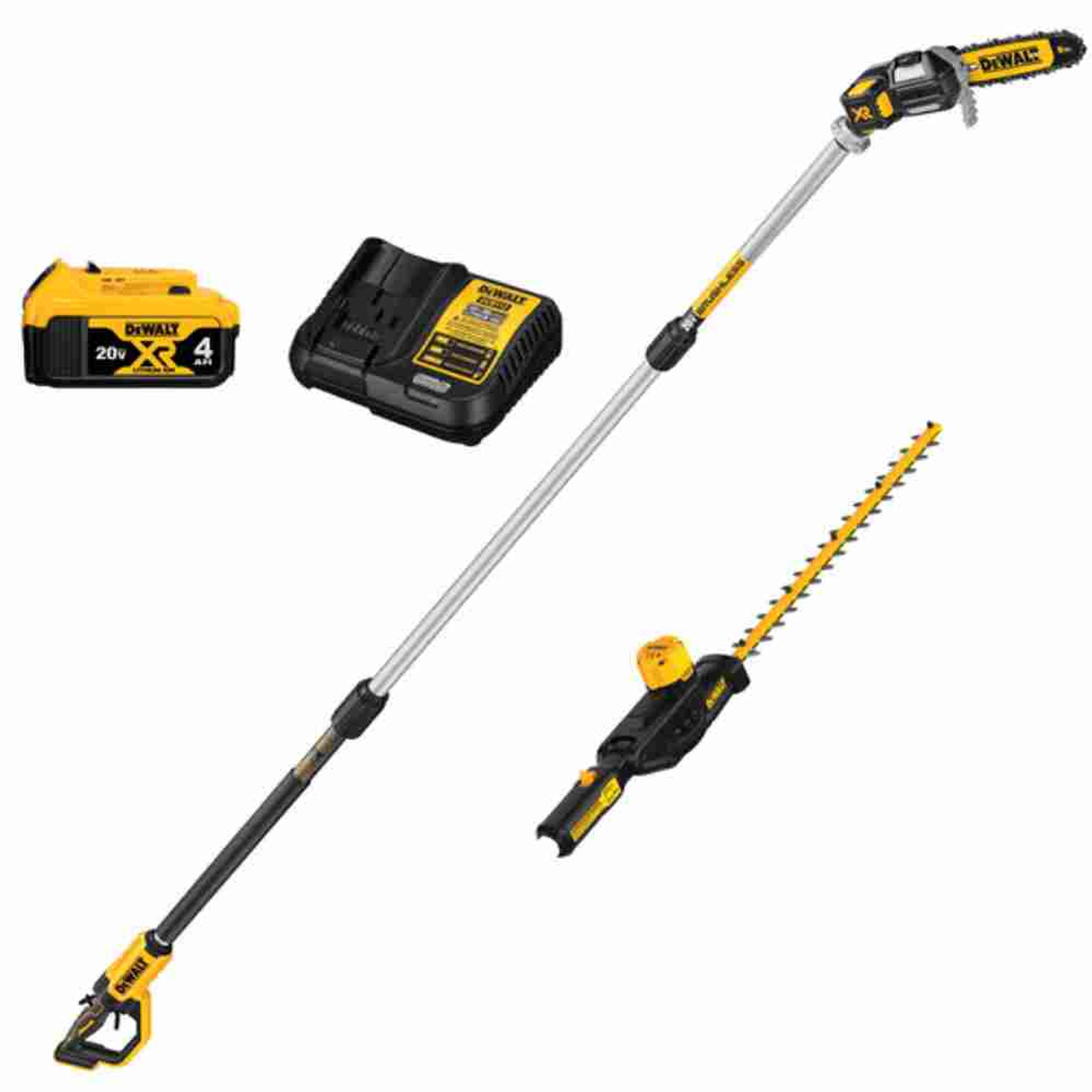 DeWalt DCKO86M1 20V MAX 2-Tool Cordless 8 inch Pole Saw  and Pole Hedge Trimmer Combo Kit DeWalt DCKO86M1 20V MAX 2-Tool Cordless 8 inch Pole Saw  and Pole Hedge Trimmer Combo Kit