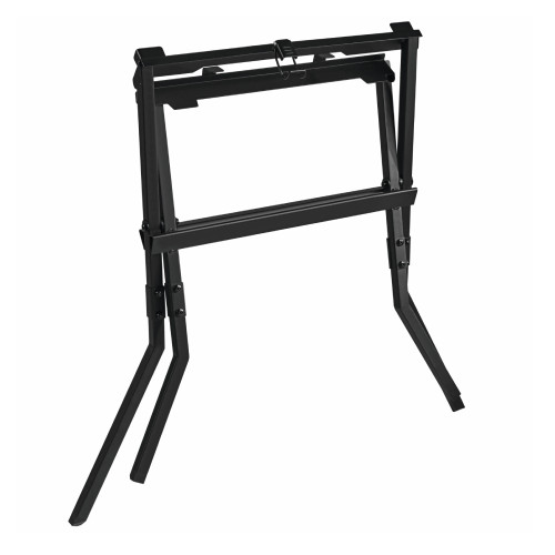 Bosch RBGTA570 Folding Table Saw Scissor Stand showing with stand folded up to storage