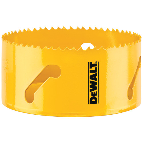 DeWalt DAH180100 4-3/8 Inch Bi-Metal Hole Saw showing from a different angle