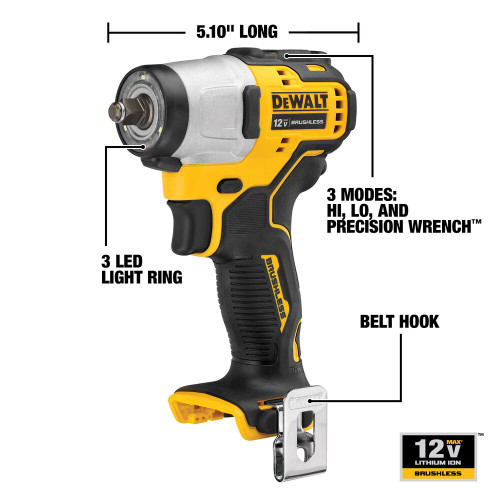 DeWalt DCF902B XTREME Brushless 12V 3/8 inch Impact Wrench (Tool Only)
