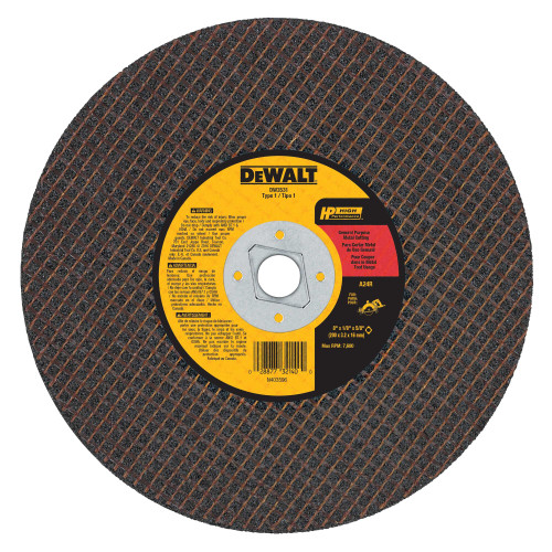 DeWalt DW3531 HP 8 Inch x 1/8 Inch x 5/8 Inch Metal Cut-Off Wheel