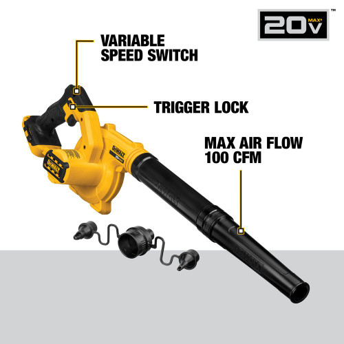 DeWalt DCE100B 20V MAX Compact Jobsite Blower (Tool Only)