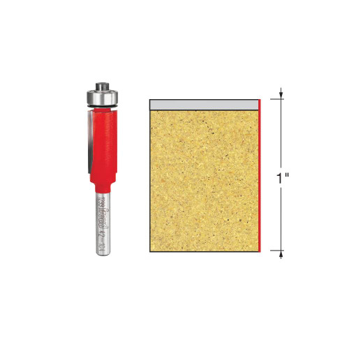 Freud 42-104 1/2 Inch Bearing Flush Trim Router Bit - 1/4 Inch Shank