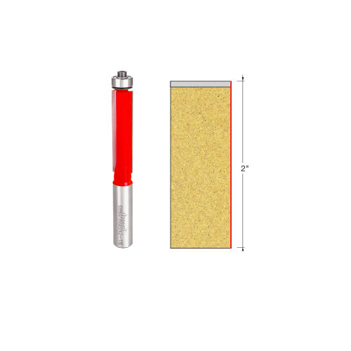 Freud 42-116 1/2 Inch x 2 Inch Bearing Flush Trim Router Bit - 1/2 Inch Shank