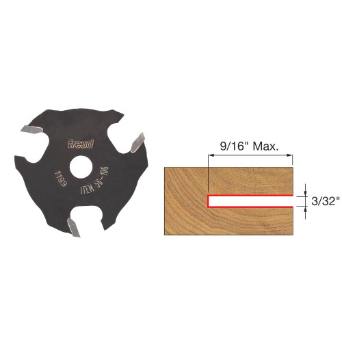 Freud 56-106 3/32 Inch Slot Three Wing Slotting Cutter