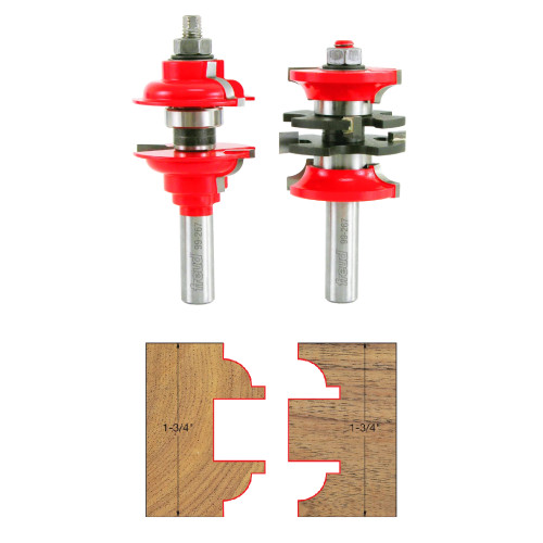 Freud 99-267 1-7/8 Inch Entry  and Interior Door Router Bit System - 1/2 Inch Shank