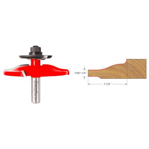 Freud  99-571 3-1/2 Inch Quadra-Cut Raised Panel Router Bit with Backcutters (Ogee Profile) - 1/2 Inch Shank