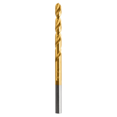 DeWalt DW1314 7/32 inch Titanium Nitride Coated Drill Bit showing different angle