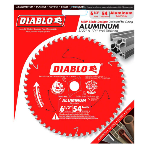 Diablo D0654N 6-1/2 inch x 54T Medium Aluminum Cutting Saw Blade