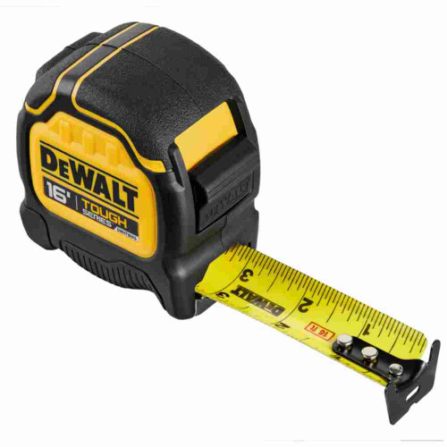 DeWalt DWHT36916S TOUGHSERIES 16 feet Tape Measure with tape measure extended out