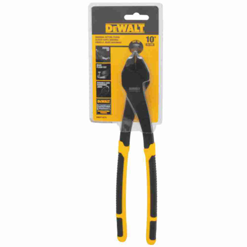 DeWalt DWHT74275 10 inch Diagonal Pliers with Prying Tip showing in packaging