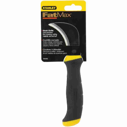 Stanley 10510 FATMAX Hook Knife showing in packaging