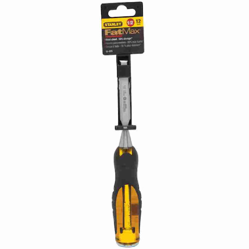 Stanley 16975 FATMAX 1/2 inch Thru-Tang Wood Chisel showing in packaging