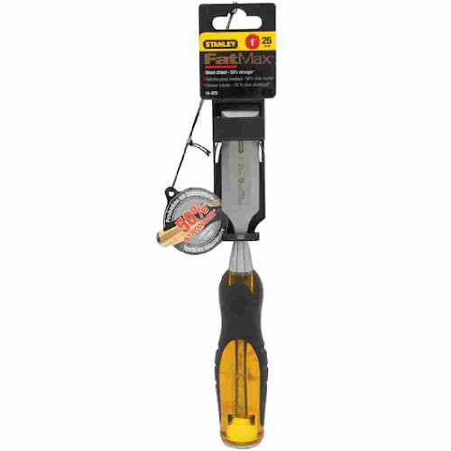 Stanley 16978 FATMAX 1 inch Thru-Tang Wood Chisel showing in packaging