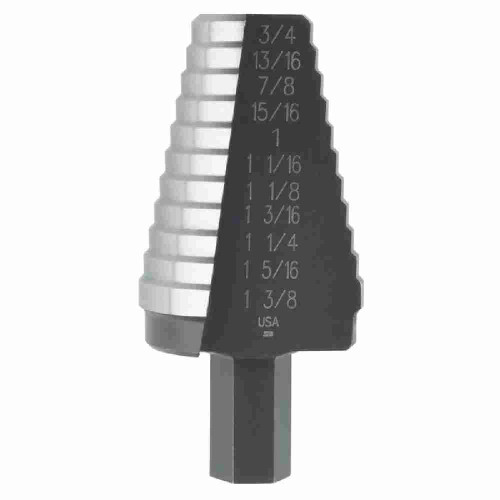 Irwin 10221 #21 UNIBIT HSS Fractional 13/16 inch - 1-3/8 inch Step Drill Bit