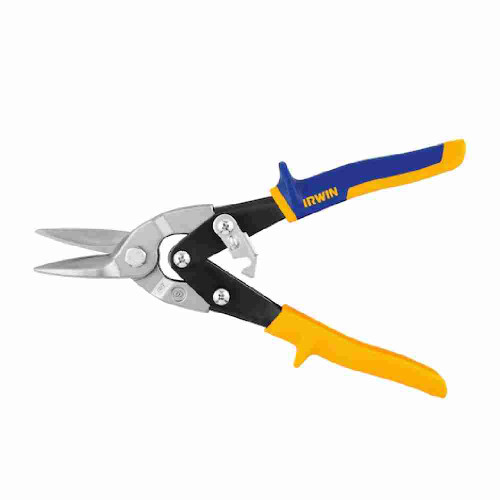 Irwin 2073113 10 inch Straight Cut Aviation Snip showing with jaws open
