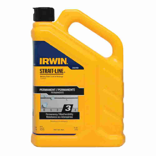 Irwin 2032160 Strait-Line 5lb Black Permanent Marking Chalk Refill