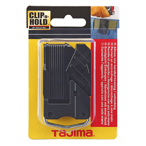 Tajima SF-BHLD-BK CLIP-n-HOLD Safety Belt Holder for Measuring Tape
