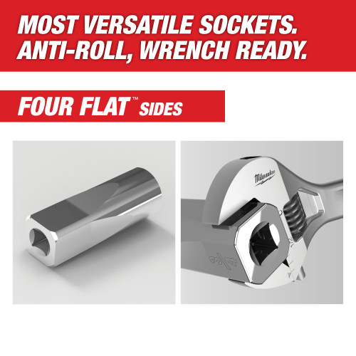 Milwaukee 45-35-5000 1/2 inch 3/8 inch Drive SAE 6pt Deep Socket