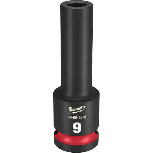 Milwaukee 49-66-6270 SHOCKWAVE Impact Duty 9mm 1/2 inch Drive Metric 6pt Deep Socket