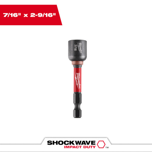 Milwaukee 49-66-4536 7/16 inch x 2-9/16 inch SHOCKWAVE Impact Duty Magnetic Nut Driver