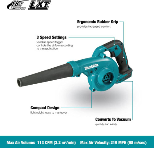 Makita DUB185Z 18V LXT Cordless Blower / Vacuum (Tool Only)