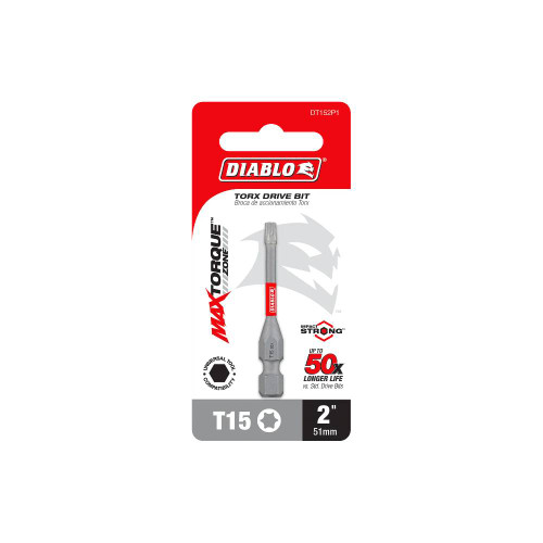 Diablo DT152P1 2 Inch #15 Torx Drive Bit