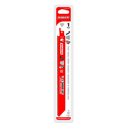 Diablo DS0930DGXC 9 inch Diamond Grit Reciprocating Saw Blade for Cast Iron Cutting