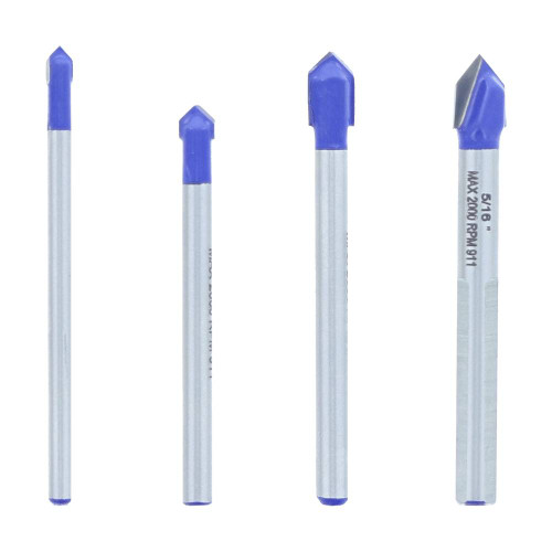 AvantiPRO PMAGT1050-S4 4pc Carbide Tipped Glass and Tile Drill Bit Set
