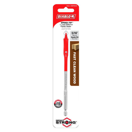 Diablo DSP2020 5/16 inch x 6 inch Speed-Tip Spade Bit