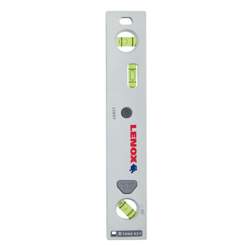 Lenox LXHT82659 9 inch Magnetic Lighted Aluminum Torpedo Level