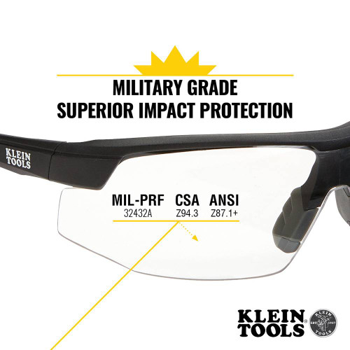 Klein Tools 60159 Clear Lens Standard Safety Glasses