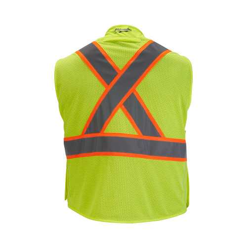 Milwaukee 48-73-5173Class 2 Breakaway High Visibility Yellow Mesh Safety Vest - 2XL/3XL (ANSI/CSA)