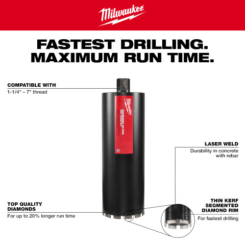 Milwaukee 48-17-5020 2 inch Diamond Ultra Wet Core Drill Bit