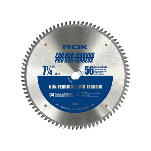 ROK 40419 7-1/4 inch 56 Teeth Pro Non-Ferrous Metal Saw Blade