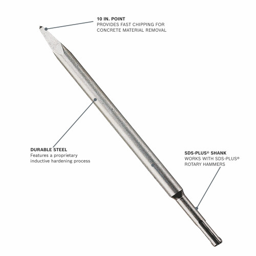 Bosch HS1415 10 inch SDS Plus Bulldog Point Chisel