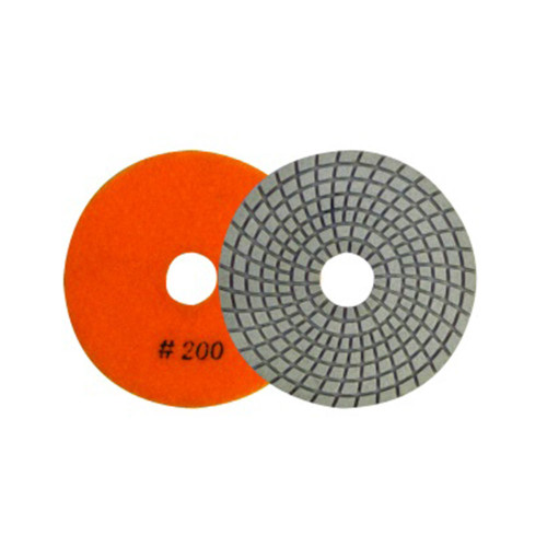 ROK 26913 4 inch Diamond Polishing Pad - 200 Grit