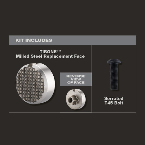 Stiletto TIB-MR TIBONE Milled Steel Replacement Hammer Face Kit