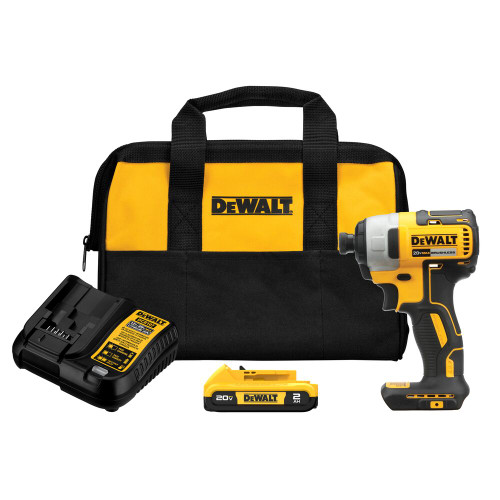 DeWalt DCF787D1 20V MAX Cordless Brushless 1/4 inch Impact Driver Kit