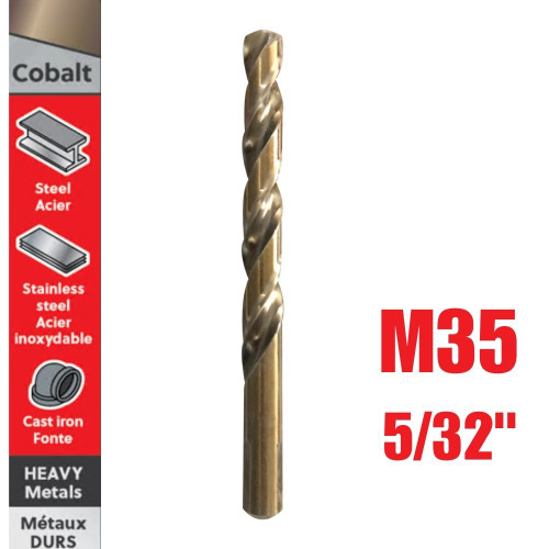 Truwerx 53207 5/32 inch M35 Cobalt Drill Bit