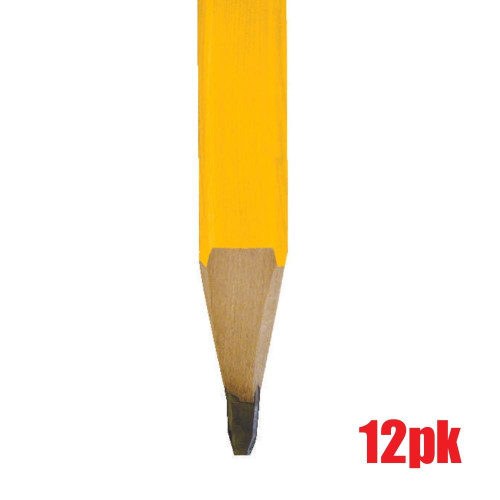 Truwerx 20106 12pc Carpenter Pencils with Sharpener Set
